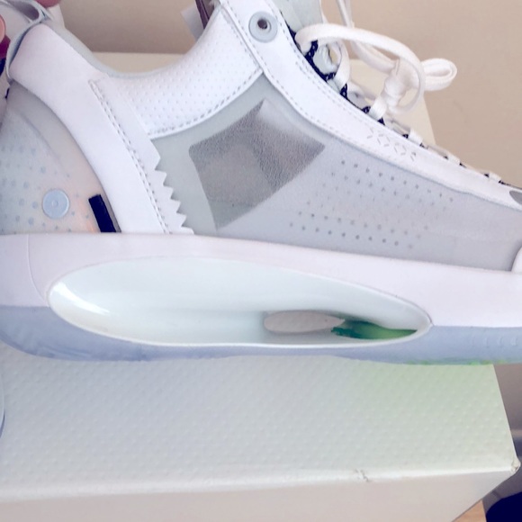 NIKE AIR JORDAN XXXIV LOW ‘PURE MONEY’ SNEAKERS - Picture 10 of 15